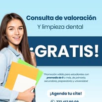 Consulta de valoración y limpieza dental gratis